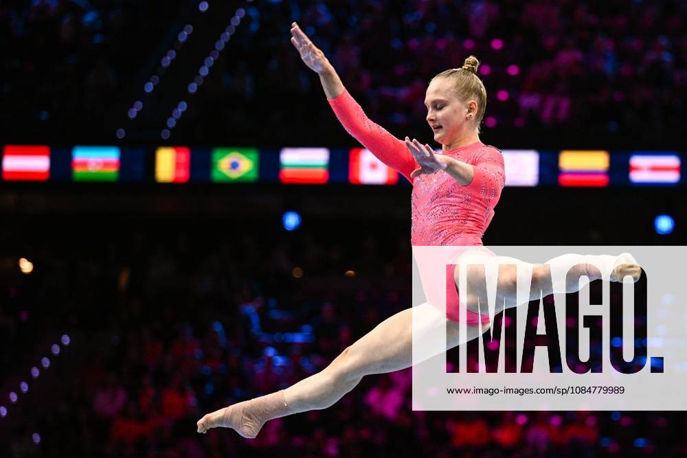 Netherlands Artistic Gymnastics World Championships Qualifiers 9268413 19.10.2026 Aleksandra Anufrieva of Team World Gymnastics Neutral Athletes 2 competes in the floor exercise during the women s qualification of the 2026 World Artistic Gymnastics Championships in Rotterdam, the Netherlands. Alexey Filippov Sputnik Rotterdam Netherlands