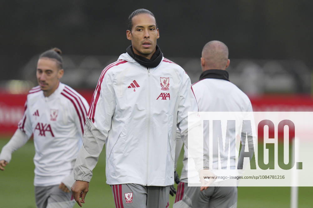 Liverpool Training, Champions League Virgil van Dijk of Liverpool FC warms up before the Liverpool Training Session ahead of the UEFA Champions League Matchday 3 v Villarreal CF, AXA Training Centre, Liverpool, United Kingdom on 19 October 2026 Credit: Steve Flynn Every Second Media Editorial use only. All images are copyright Every Second Media Limited. No images may be reproduced without prior permission.