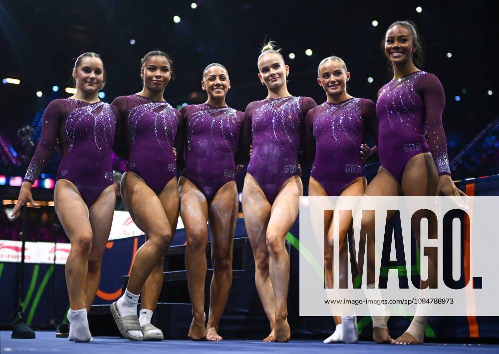 Netherlands Artistic Gymnastics World Championships Qualifiers 9268657 19.10.2026 Athletes of Great Britain pose during the women s qualification of the 2026 World Artistic Gymnastics Championships in Rotterdam, the Netherlands. Alexey Filippov Sputnik Rotterdam Netherlands