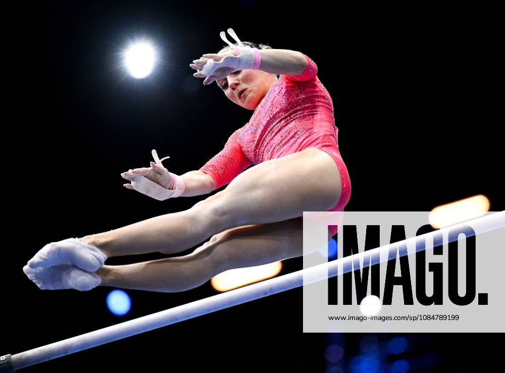 Netherlands Artistic Gymnastics World Championships Qualifiers 9268674 19.10.2026 Alena Glotova of Team World Gymnastics Neutral Athletes 2 competes on the uneven bars during the women s qualification of the 2026 World Artistic Gymnastics Championships in Rotterdam, the Netherlands. Alexey Filippov Sputnik Rotterdam Netherlands