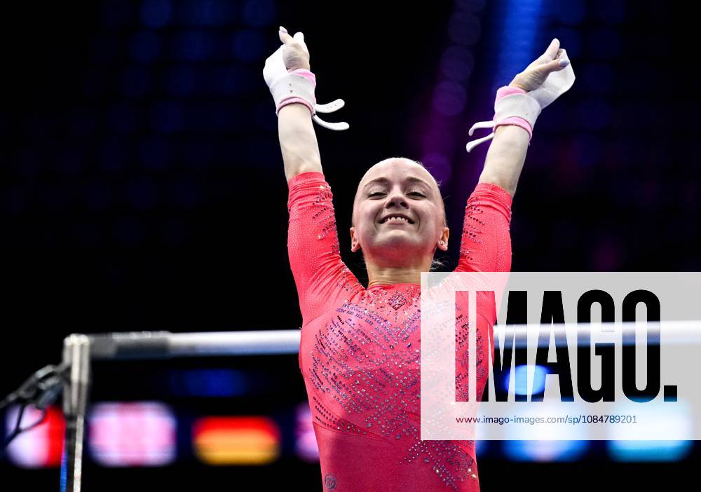 Netherlands Artistic Gymnastics World Championships Qualifiers 9268676 19.10.2026 Alena Glotova of Team World Gymnastics Neutral Athletes 2 competes on the uneven bars during the women s qualification of the 2026 World Artistic Gymnastics Championships in Rotterdam, the Netherlands. Alexey Filippov Sputnik Rotterdam Netherlands