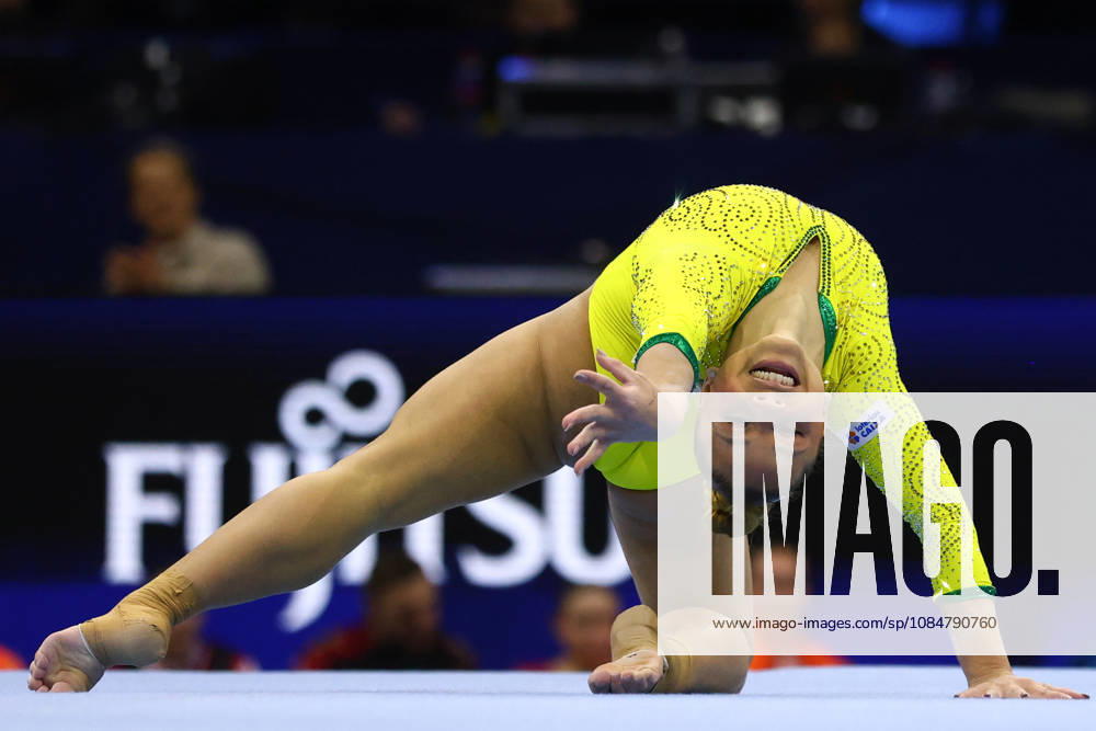 FLAVIA SARAIVA of Brazil competes in the Floor Exercise during the Women s Qualifications of the 54th Artistic Gymnastics World Championships at the Ahoy Arena in Rotterdam, Netherlands. Rotterdam Netherlands - ZUMAc179 20261019_zep_c179_091