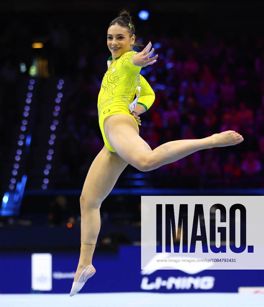 SOPHIE WEISBERG of Brazil competes on the Floor Exercise during the Women s Qualifications of the 54th Artistic Gymnastics World Championships at the Ahoy Arena in Rotterdam, Netherlands. Rotterdam Netherlands - ZUMAc179 20261019_zep_c179_119