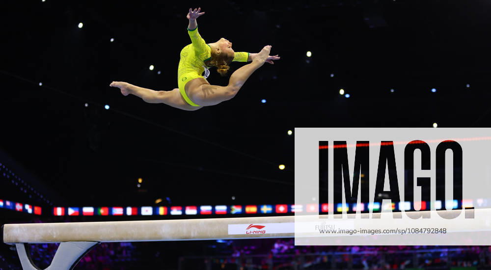 FLAVIA SARAIVA of Brazil competes on the balance beam during the Women s Qualifications of the 54th Artistic Gymnastics World Championships at the Ahoy Arena in Rotterdam, Netherlands. Rotterdam Netherlands - ZUMAc179 20261019_zep_c179_163