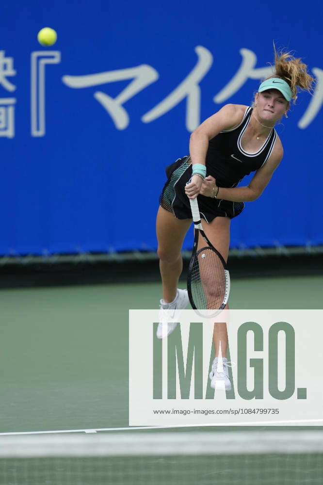 WTA, Tennis Damen Kinoshita Group Japan Open - Day 2 Emerson Jones of Australia competes in her round of 32 singles match against Ann Li of the United States at the 2026 Kinoshita Group Japan Open Women s tennis tournament at the Utsubo Tennis Center in Osaka, Japan, on October 20, 2026. Osaka Japan