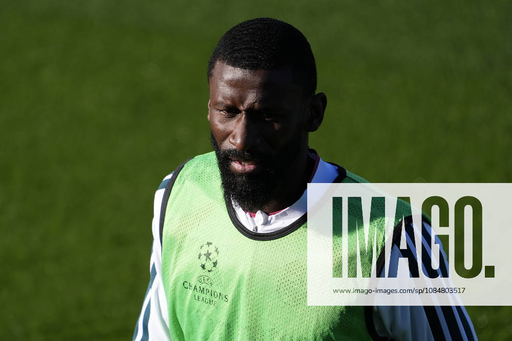 REAL MADRID CF v RB LEIPZIG. CHAMPIONS LEAGUE 2026 2027. ROUND 3. Real Madrid CF s Antonio Rudiger during training session prior to the Champions League round 3 match against RB Leipzig. October 20 2026. (ALTERPHOTOS Acero) MadridSpain