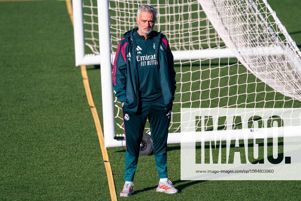 SOCCER - UEFA Champions League - Real Madrid - press conference, PK, Pressekonferenz Photo by IPA ABACAPRESS.COM89945064 - MADRID, SPAIN - OCTOBER 20: Jose Mourinho, head coach of Real Madrid CF, during training the day before Matchday 3 of the 2026 27 UEFA Champions League group stage at Ciudad Real Madrid on October 20, 2026, in Madrid, Spain. during the Real Madrid press conference following the UEFA Champions League soccer match in Madrid, Spain, on October 20, 2026 Madrid Spain