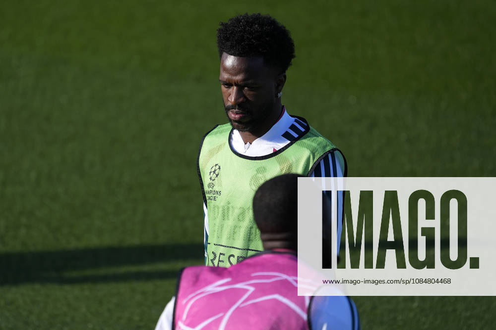 REAL MADRID CF v RB LEIPZIG. CHAMPIONS LEAGUE 2026 2027. ROUND 3. Real Madrid CF s Vinicius Junior during training session prior to the Champions League round 3 match against RB Leipzig. October 20 2026. (ALTERPHOTOS Acero) MadridSpain