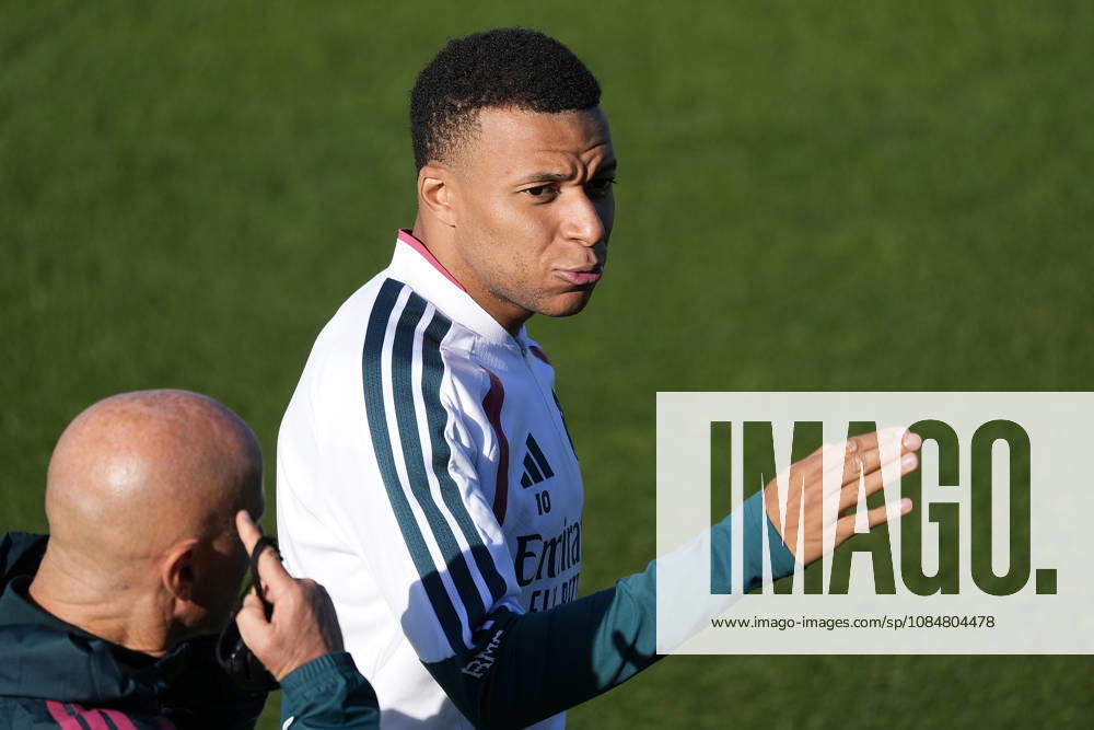 REAL MADRID CF v RB LEIPZIG. CHAMPIONS LEAGUE 2026 2027. ROUND 3. Real Madrid CF s Kylian Mbappe during training session prior to the Champions League round 3 match against RB Leipzig. October 20 2026. (ALTERPHOTOS Acero) MadridSpain