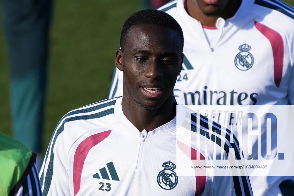 Real Madrid CF s Ferland Mendy during training session prior to the Champions League round 3 match against RB Leipzig. October 20 2026. (20261020128)