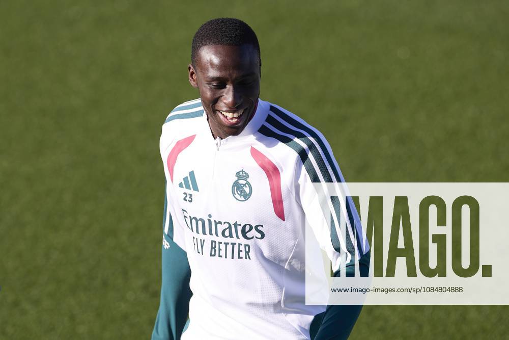 UEFA Champions League 2026 2027 - Real Madrid CF training session in Madrid, Spain - 20 Oct 2026 Ferland Mendy (Real Madrid CF) is seen in action during a training session on the eve of the UEFA Champions League 2026 2027 match between Real Madrid CF and RB Leipzig. Real Madrid CF is holding its final training session ahead of its third UEFA Champions League game. Madrid Spain