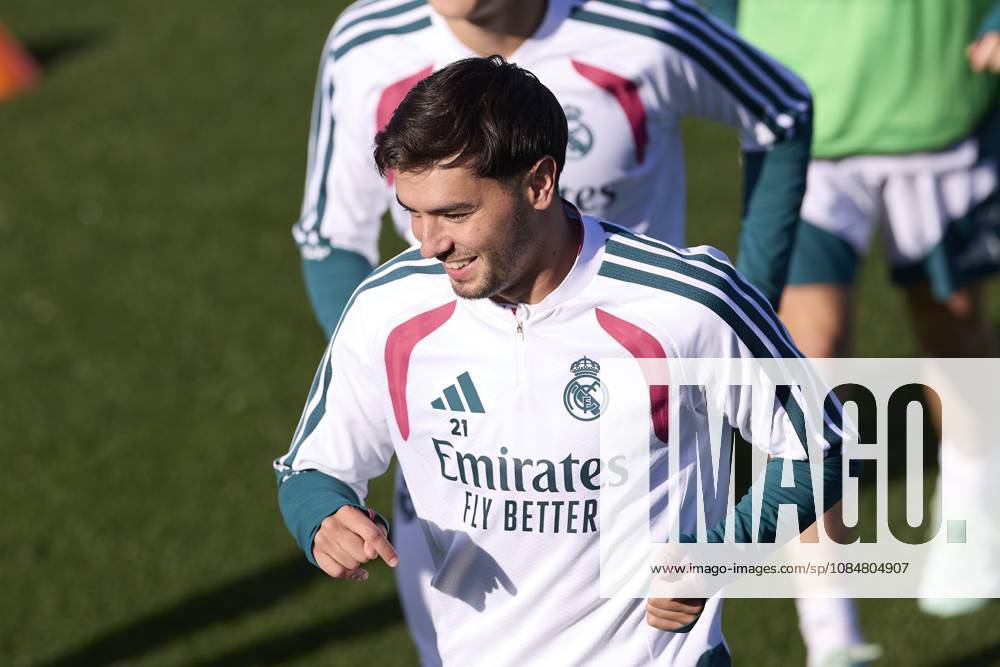 UEFA Champions League 2026 2027 - Real Madrid CF training session in Madrid, Spain - 20 Oct 2026 Brahim Diaz (Real Madrid CF) is seen in action during a training session on the eve of the UEFA Champions League 2026 2027 match between Real Madrid CF and RB Leipzig. Real Madrid CF is holding its final training session ahead of its third UEFA Champions League game. Madrid Spain