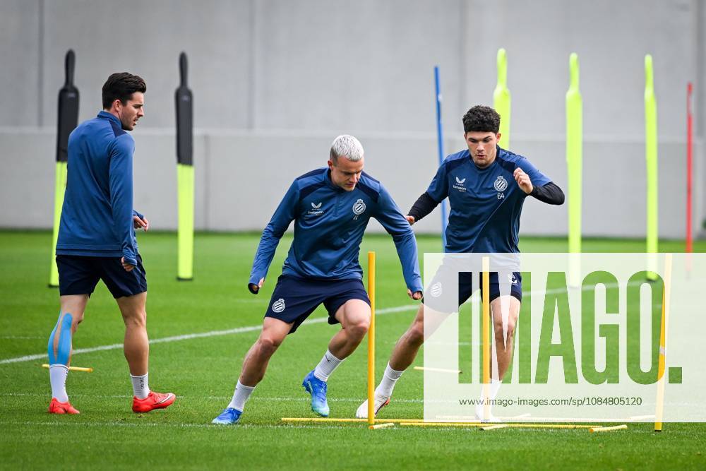 Club Brugge v RC Lens - UEFA Champions League preparations Club Brugge s Hugo Siquet and Andrej Vasovic pictured during a training session of football team Club Brugge KV, on Tuesday 20 October 2026 at the team s basecamp in Westkapelle (Knokke-Heist), Belgium, as preparation for the the UEFA Champions League game against RC Lens. (Photo News Elias Rom) Knokke-Heist Belgium