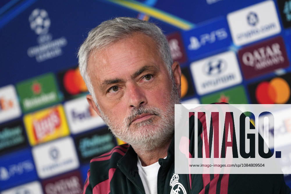 REAL MADRID CF v RB LEIPZIG. CHAMPIONS LEAGUE 2026 2027. ROUND 3. Real Madrid CF s coach Jose Mourinho in press conference, PK, Pressekonferenz after raining session prior to the Champions League round 3 match against RB Leipzig. October 20 2026. (ALTERPHOTOS Acero) MadridSpain