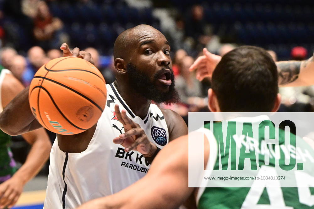 Joe Bryant Junior (Pardubice) in action during men s Basketball Champions League, group E, 2nd round, BK KVIS Pardubice vs Unicaja Malaga, in Pardubice, Czech Republic, October 20, 2026. (CTKxPhoto JosefxVostarek) CTKPhotoP2026102006535 CTKPhotoP2026102006535
