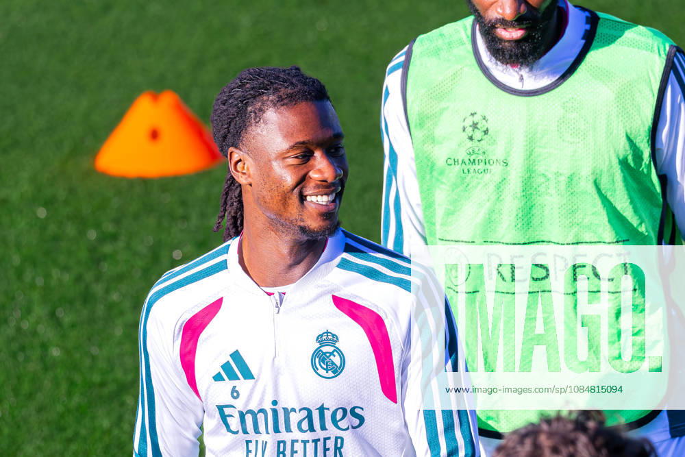 Fussball : Abschlusstraining, Real Madrid, 20.10.2026, Ciudad Real Madrid (Madrid) : Eduardo Camavinga (Real Madrid, 6) Portraitfoto, Portrait, Einzelaufnahme, Porträt