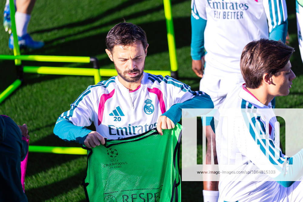 Fussball : Abschlusstraining, Real Madrid, 20.10.2026, Ciudad Real Madrid (Madrid) : Bernardo Silva (Real Madrid, 20) Portraitfoto, Portrait, Einzelaufnahme, Porträt