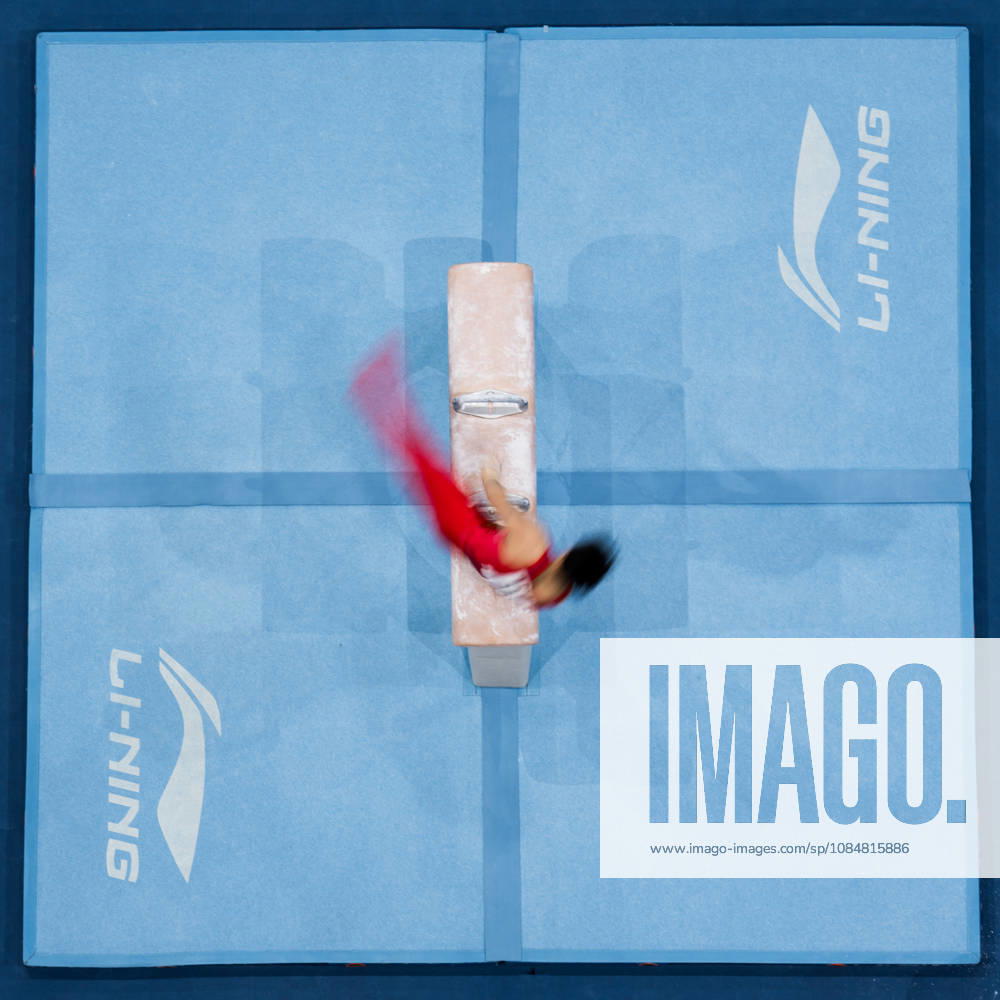 Jingyuan Zou of China competes in pommel horse during men s team final on day four of the 2026 Artistic Gymnastics World Championships on October 20, 2026 in Rotterdam. Photo: Joel Marklund BILDBYRÅN kod JM JM0861 bbeng artistisk gymnastik artistic gymnastics gymnastik-vm vm artistic gymnastics world championships final lagfinal team final