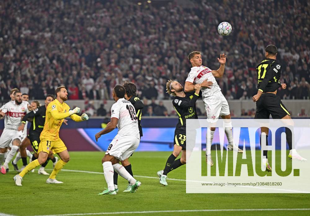 Fussball UEFA Champions-League League 2026 2027, 3.Spieltag, VfB Stuttgart - Atletico Madrid, in der MHP-Arena Stuttgart, Torwart Jan Oblak (li, Atletico Madrid)