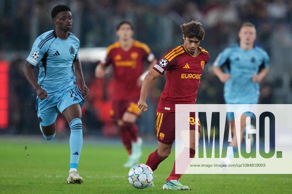 Roma’s Rodrigo Mora during the UEFA Champions League Phase - Matchday 3 soccer match between AS Roma-Slovan Bratislava at the Rome s Olympic stadium, Italy - Tuesday October 20, 2026 - Soccer ( Photo by Alfredo Falcone LaPresse )