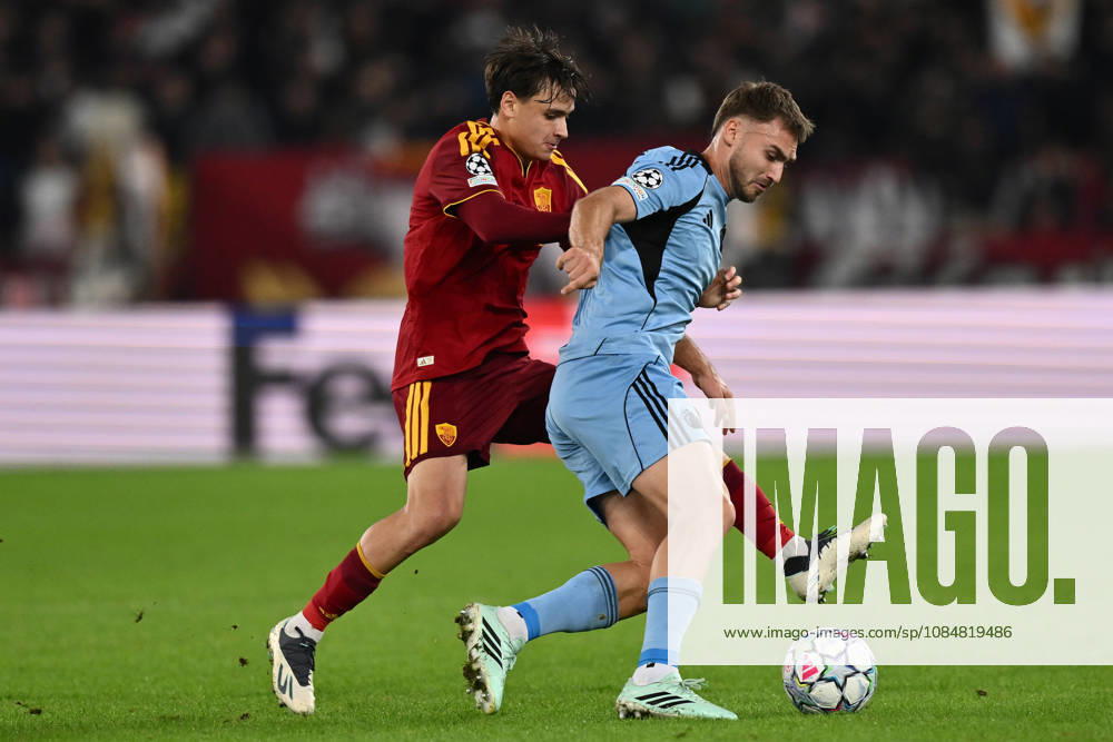 As Roma 20 10 2026 - Champions League Roma-Slovan Bratislava foto Antonello Sammarco Image nella foto: Kevin Wimmer-Niccolo Pisilli