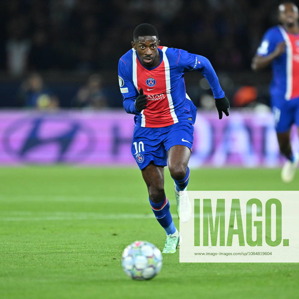 Paris Saint-Germain v Barcelona - UEFA Champions League PARIS, FRANCE - OCTOBER 20: Dembele of Paris Saint-Germain in action during UEFA Champions League match between Paris Saint-German and Barcelona at Parc des Princes on October 20, 2026 in Paris, France. Mustafa Yalcin Anadolu Paris France. Editorial use only. Please get in touch for any other usage.