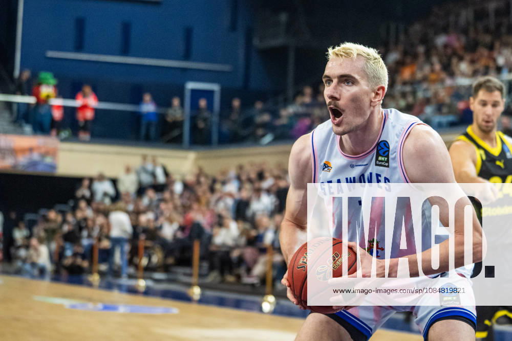 Rostock, Deutschland 20. Oktober 2026: BKT EuroCup - 2026 2027 - Gruppenphase - Gruppe A - Sp. 4 - Rostock Seawolves gegen Aris Thessaloniki Im Bild: Philipp Hartwich (Rostock SEAWOLVES)