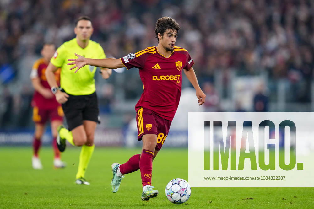 AS Roma v SK Slovan Bratislava - UEFA Champions League 2026 27 League Phase MD3 Rodrigo Mora of AS Roma in action during the AS Roma v SK Slovan Bratislava. - UEFA Champions League 2026 27 League Phase MD3 at Stadio Olimpico on October 20, 2026 in Rome, Italy Rome Stadio Olimpico Lazio Italy