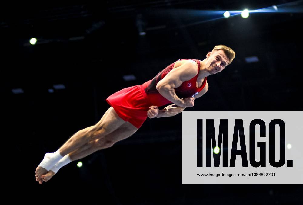 Netherlands Artistic Gymnastics World Championships 9269260 20.10.2026 Daniel Marinov of Team World Gymnastics Neutral Athletes 2 competes on the vault during the men s team final of the 2026 World Artistic Gymnastics Championships in Rotterdam, the Netherlands. Alexey Filippov Sputnik Rotterdam Netherlands