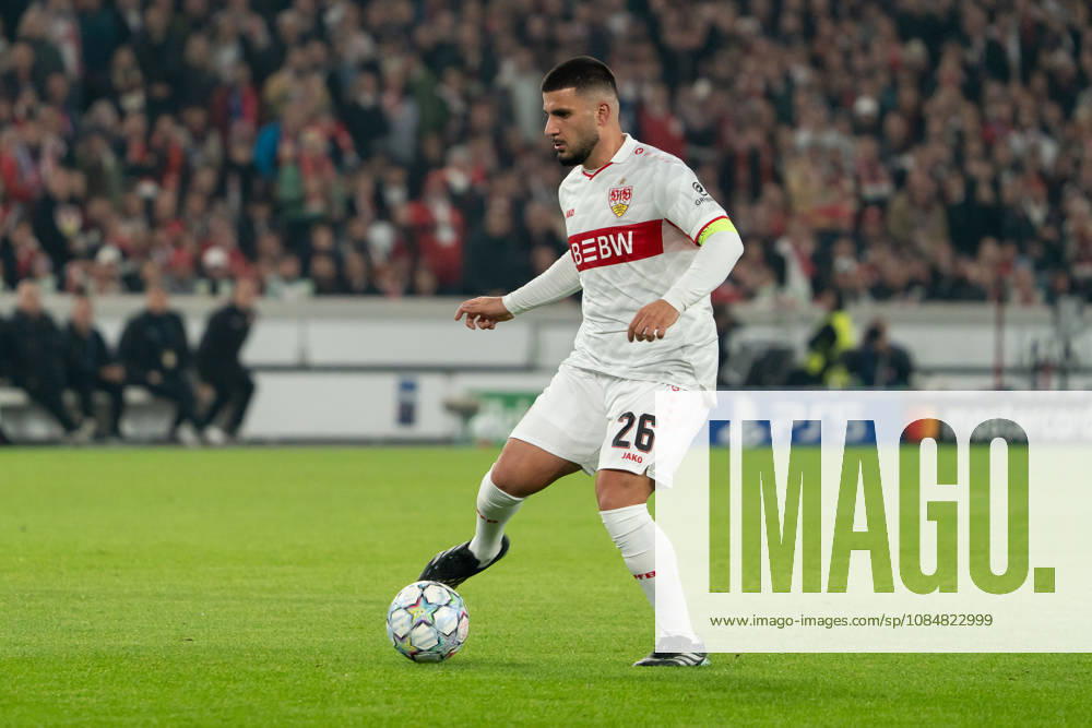 Deniz Undav (VfB Stuttgart, 26) am Ball, Aktion, Dribbling, dribbeln, Angriff, GER, VfB Stuttgart vs. Atlà tico Madrid, Fussball, UEFA Champions League, Spieltag 3, Spielzeit 2026 2027, 20.10.2026, GER, VfB Stuttgart vs. Atlà tico Madrid, Fussball, UEFA Champions League, Spieltag 3, Spielzeit 2026 2027, 20.10.2026, Stuttgart