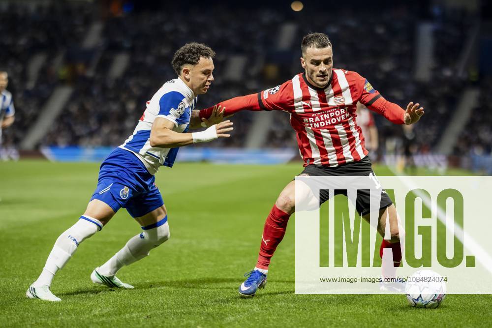 PORTO - (lr) Pepê of FC Porto and Filip Kostic of PSV Eindhoven during the UEFA Champions League match between FC Porto and PSV Eindhoven at the Estadio Do Dragao, on 20 October 2026 in Porto, Portugal. MORITZ MUELLER ANP ANPxSportx IVx 573101450 originalFilename: 573101450