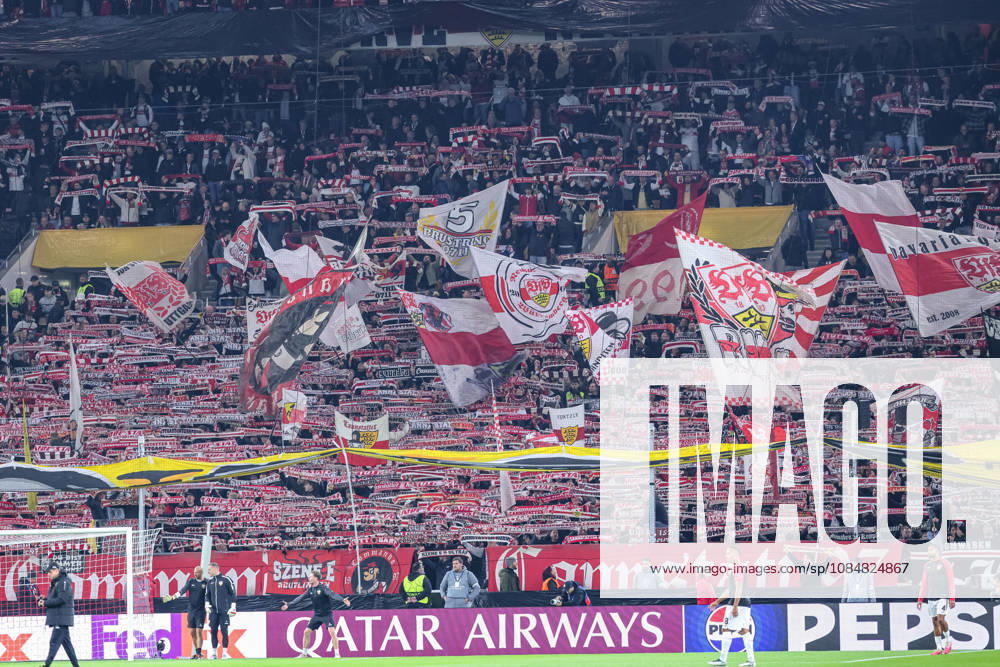 GER, Stuttgart, VfB Stuttgart vs Atletico Madrid, Fussball, UEFA, Spielzeit 2026 2027, Champions League, MHP-Arena, 3. Spieltag im Bild v.l.: Fans VfB Stuttgart DFB DFL REGULATIONS PROHIBIT ANY USE OF PHOTOGRAPHS AS IMAGE SEQUENCES AND OR QUASI-VIDEO, 200.2026