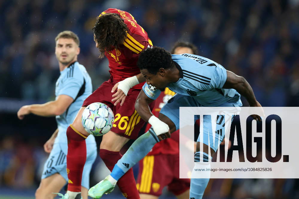 SOCCER - UEFA Champions League - AS Roma vs. Slovan Bratislava Photo by IPA ABACAPRESS.COM89962935 - Rome, Italy - October 20, 2026: No. 6, Sandro Cruz (left back) of SK Slovan Bratislava in action during the 2026-2027 UEFA Champions League soccer match between AS Roma and Slovan Bratislava at the Olympic Stadium in Rome. Roma Italy