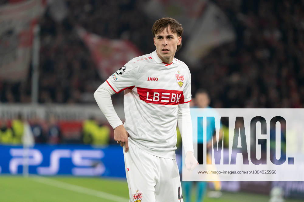 Leo Sauer (VfB Stuttgart, 44), Portrait, GER, VfB Stuttgart vs. Atlà tico Madrid, Fussball, UEFA Champions League, Spieltag 3, Spielzeit 2026 2027, 20.10.2026, GER, VfB Stuttgart vs. Atlà tico Madrid, Fussball, UEFA Champions League, Spieltag 3, Spielzeit 2026 2027, 20.10.2026, Stuttgart