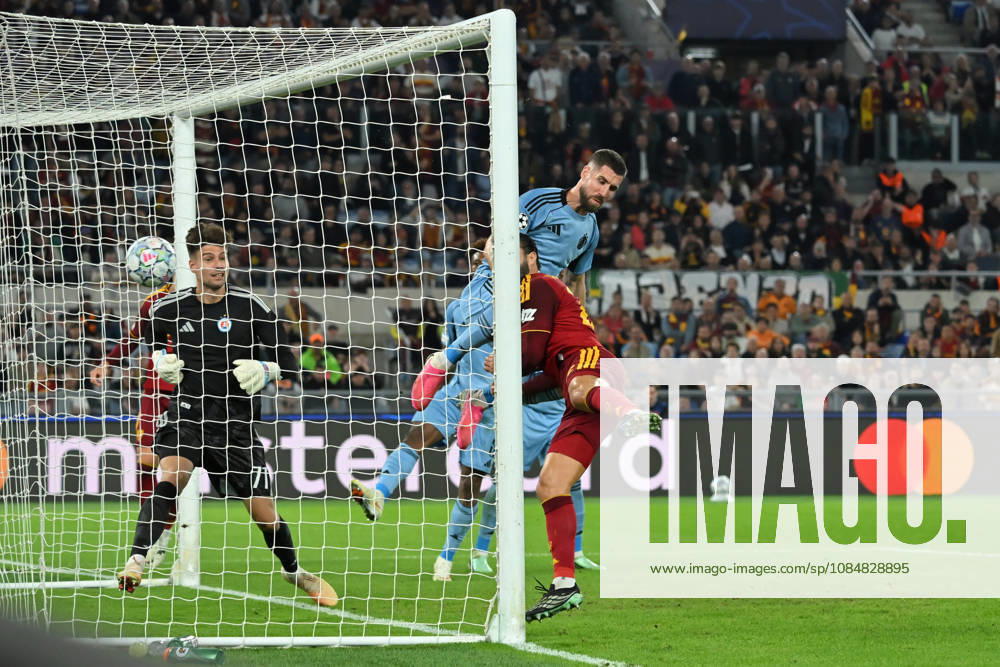 2026,Roma-Slovan Bratislava Mario Hermoso of Roma scores his goal during the Champions League match Championship phase Matchday 3 Roma-Slovan Bratislava at the Stadio Olimpico. Rome (Italy), October 20, 2026 during the Champions League match Championship phase Matchday 3 Roma-Slovan Bratislava at the Stadio Olimpico. Rome (Italy), October 20, 2026 Imago-images Emmefoto