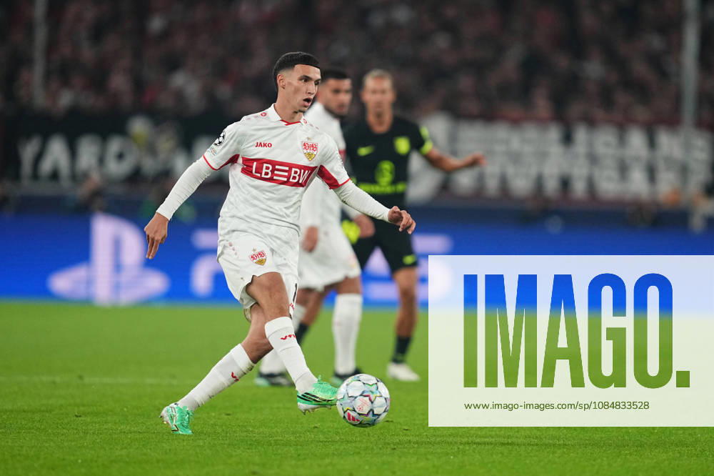 Bilal El Khannouss (VFB Stuttgart) during VfB Stuttgart and Atlético Madrid, League Phase UEFA Champions League, at MHPArena, Stuttgart, Germany on October 20, 2026. DeFodi Images. -