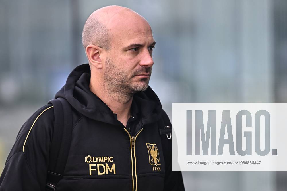 FC Midtjylland v Sint-Truidense VV - UEFA Conference League Media Activities 21 10 2026 LIEGE, BELGIUM - OCTOBER 21 : De Meyer Frederic head coach of Sint-Truidense VV pictured at the Liege airport before departure for the UEFA Conference League 2026 27 League Phase matchday 2 match between FC Midtjylland and Sint-Truidense VV on October 21, 2026 in Liege, Belgium, 21 10 2026 Liege Belgium