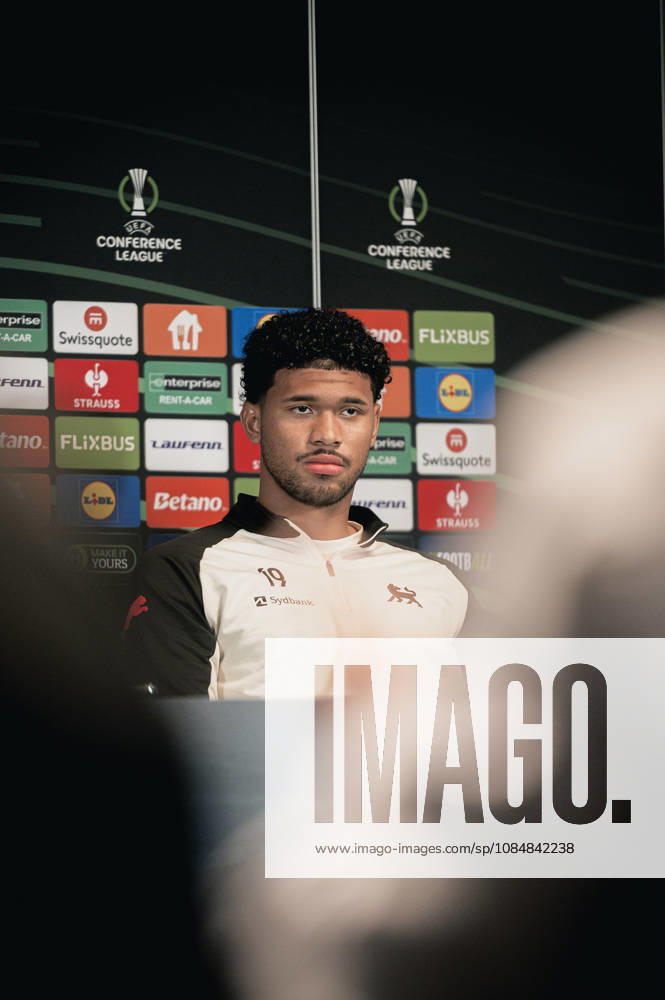 FC Midtjylland press conference, PK, Pressekonferenz - UEFA Conference League Herning, Denmark - October 21: Head coach Mike Tullberg and Pedro Bravo during a press conference ahead of a match between FC Midtjylland and St. Truidense in UEFA Conference League at MCH Arena Herning MCH Arena Denmark