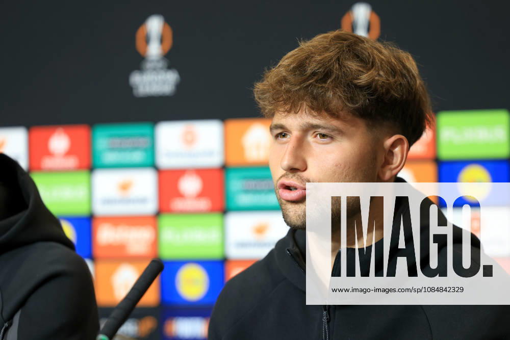 SOCCER - UEFA EL, Sturm vs Marseille GRAZ,AUSTRIA,21.OCT.26 - SOCCER - UEFA Europa League, SK Sturm Graz vs Olympique de Marseille, preview, press conference, PK, Pressekonferenz Sturm. Image shows Simon Seidl (Sturm). GEPAxpictures Buehner-Weinrauch