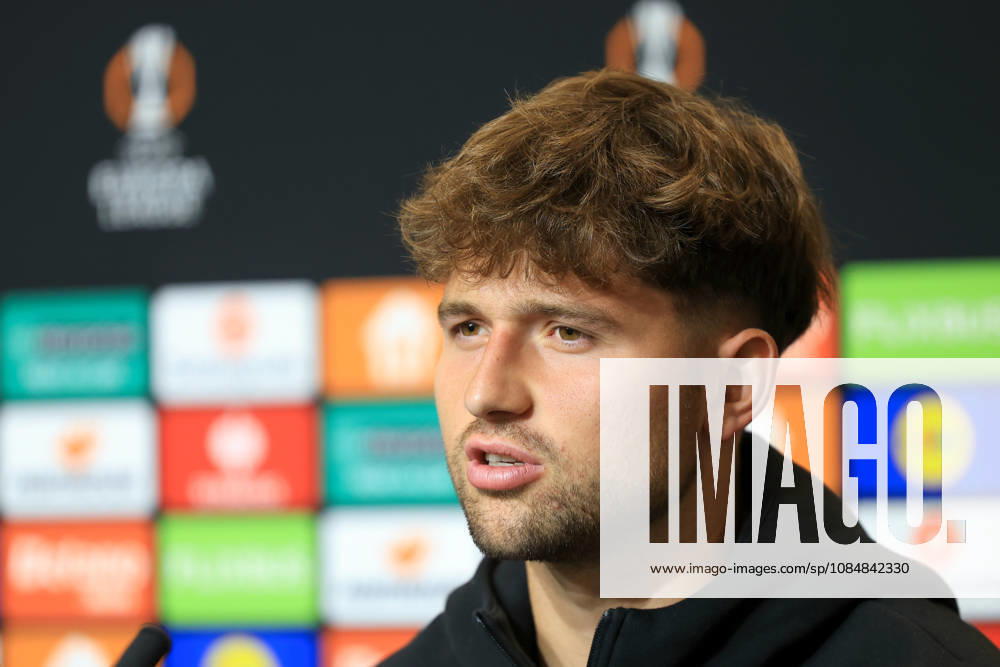 SOCCER - UEFA EL, Sturm vs Marseille GRAZ,AUSTRIA,21.OCT.26 - SOCCER - UEFA Europa League, SK Sturm Graz vs Olympique de Marseille, preview, press conference, PK, Pressekonferenz Sturm. Image shows Simon Seidl (Sturm). GEPAxpictures Buehner-Weinrauch