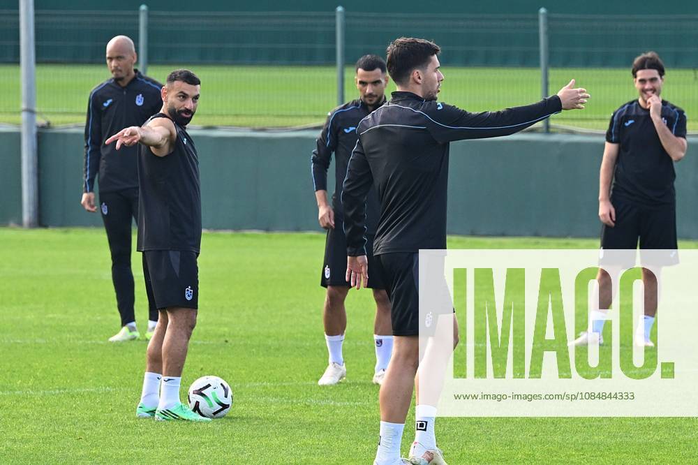 Training session of Trabzonspor in Turkiye TRABZON, TURKIYE - OCTOBER 21: Trabzonspor players take part in the final training session at the Mehmet Ali Yilmaz Facilities in Trabzon, Turkiye, on October 21, 2026, ahead of UEFA Conference League match against Hearts. Selcuk Kilic Anadolu Trabzon Turkey. Editorial use only. Please get in touch for any other usage.