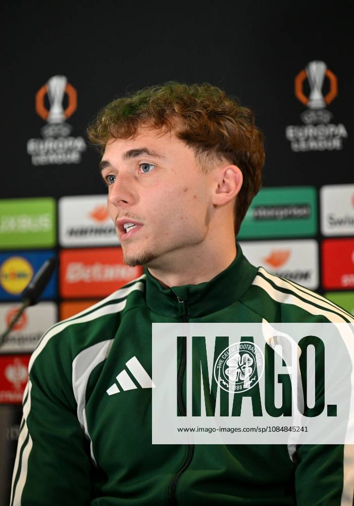 Callum Osmand of Celtic at press conference, PK, Pressekonferenz Celtic Training, Football, Lennoxtown Training Centre, Glasgow, Scotland, UK - 21 Oct 2026Glasgow Lennoxtown Training Centre Scotland United Kingdom