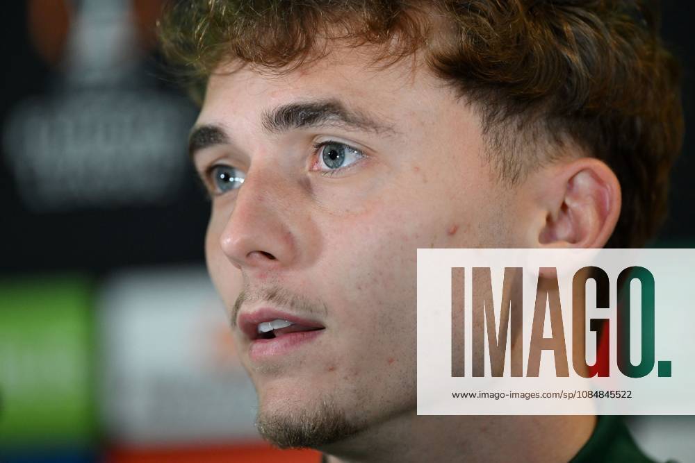 Callum Osmand of Celtic at a press conference, PK, Pressekonferenz Celtic Training, Football, Lennoxtown Training Centre, Glasgow, Scotland, UK - 21 Oct 2026Glasgow Lennoxtown Training Centre Scotland United Kingdom