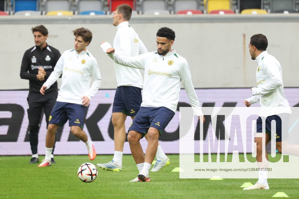 Union s Adem Zorgane pictured during a training session of Belgian soccer team Royale Union Saint-Gilloise, Wednesday 21 October 2026 in Dusseldorf, Germany, in preparation of tomorrow s game against Israeli Hapoel Be er Sheva F.C. on the third day of the UEFA Europa League league phase. The game was moved to Dusseldorf, as Belgian cities refused to host for security reasons. VIRGINIExLEFOUR x190509128x