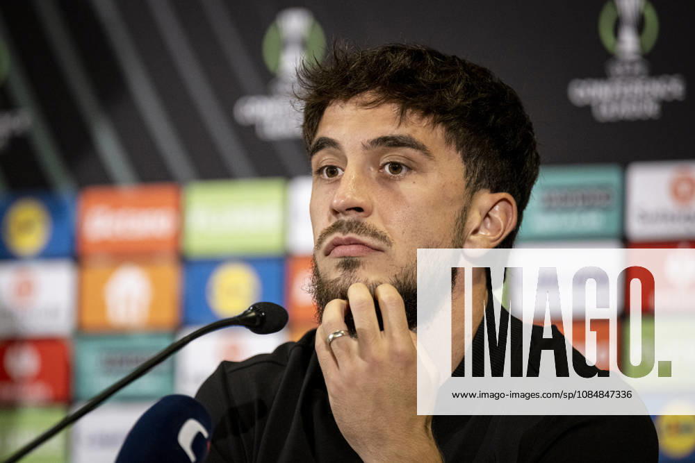 Player Richard Sedlacek of of FK Jablonec speaks during the press conference, PK, Pressekonferenz prior to the Football Conference League 2nd round match FK Jablonec vs Brighton in Jablonec nad Nisou, Czech Republic, October 21, 2026. (CTKxPhoto RadekxPetrasek) CTKPhotoP2026102107224 CTKPhotoP2026102107224