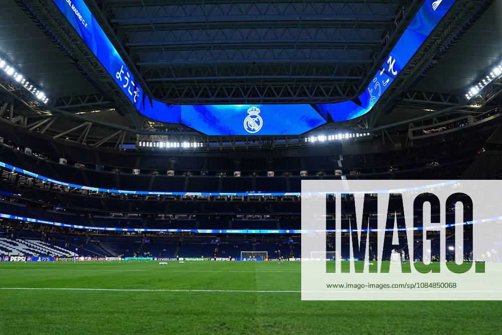 Herren, Fußball, UEFA Champions League, Real Madrid - RB Leipzig, Saison 2026 2027, Estadio Santiago Bernabeu: Übersichtsbild des Stadions Regulations prohibit any use of photographs as image sequences and or quasi-video.