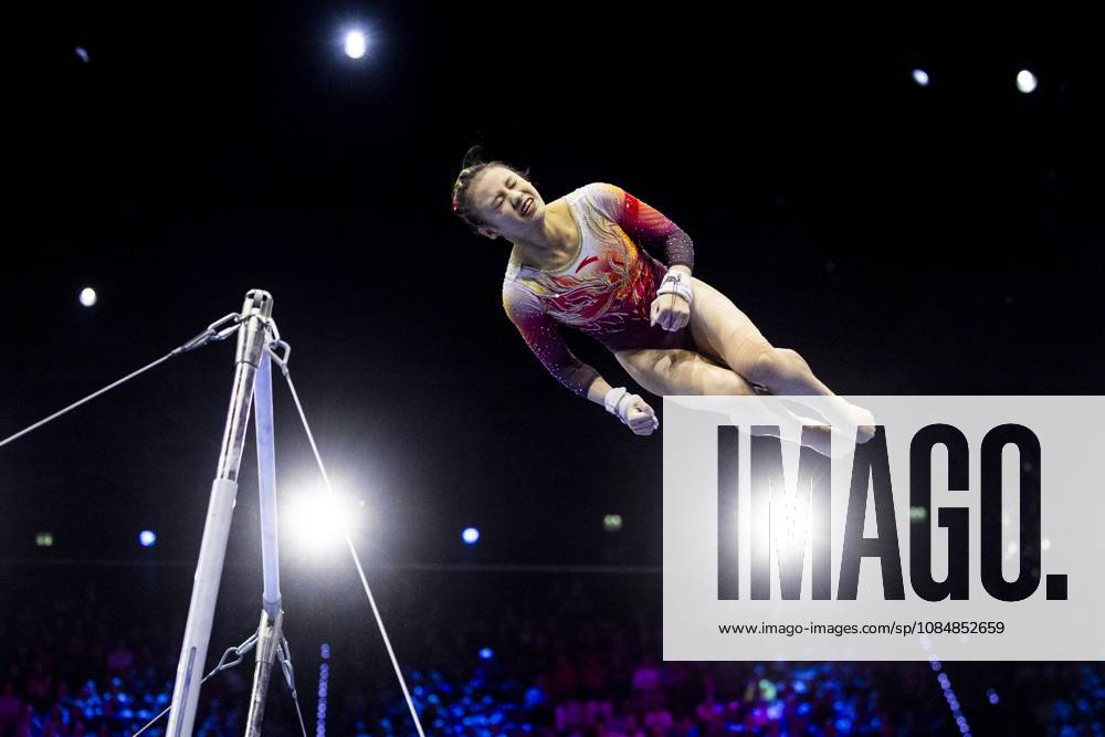 ROTTERDAM - Qiyuan Qiu (China) during the team final at the World Gymnastics Championships in Rotterdam Ahoy. IRIS VAN DEN BROEK ANP ANPxSportx IVx 573184892 originalFilename: 573184892