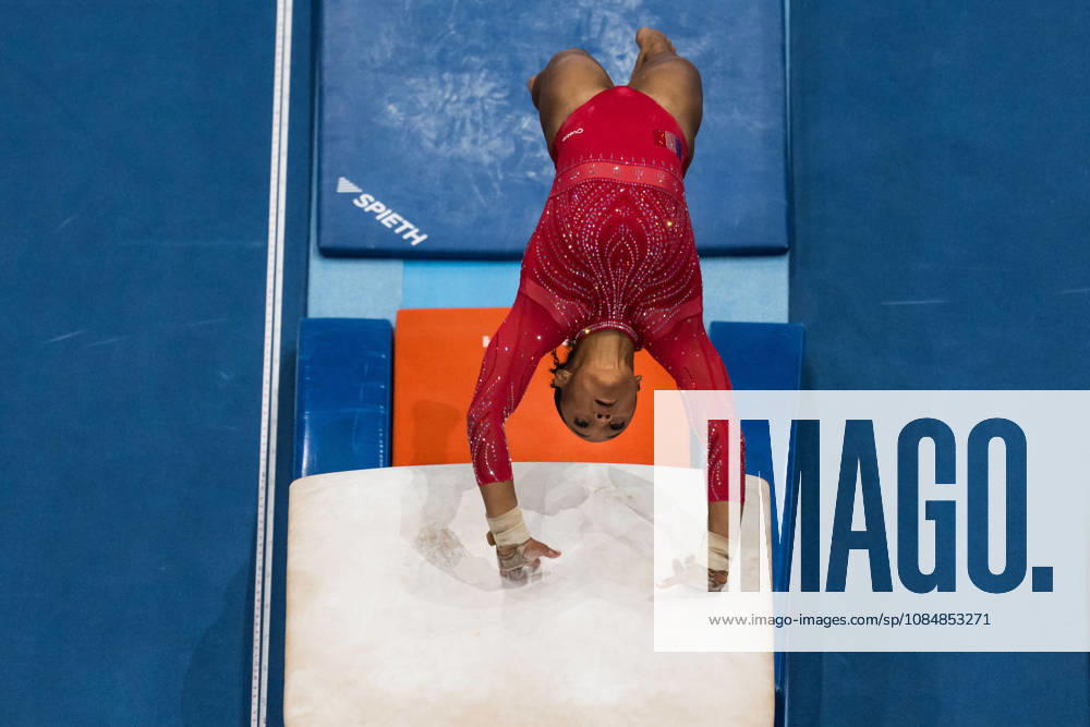 2026 Artistic Gymnastics World Championships, Day 5, Women s Team Final 261021 Celia Serber of France competes in vault during women s team final on day five of the 2026 Artistic Gymnastics World Championships on October 21, 2026 in Rotterdam. Photo: Joel Marklund BILDBYRÅN kod JM JM0863 bbeng artistisk gymnastik artistic gymnastics gymnastik-vm vm artistic gymnastics world championships final lagfinal team final dam frankrike france