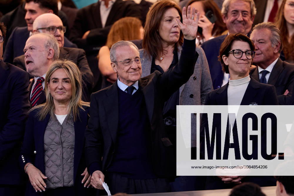 President of Real Madrid Florentino Perez during UEFA Champions League football match between Real Madrid CF and RB Leipzig at Santiago Bernabeu Stadium in Madrid, Spain, October 21, 2026 Madrid Spain - ZUMAa206 20261021_zsp_a206_010
