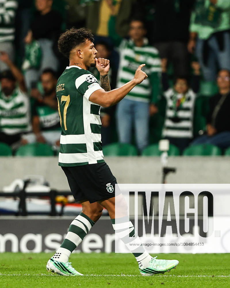 Sporting CP v LASK Linz. UEFA Champions League. Matchday 3. Luis Suarez of Sporting CP celebrating after scoring the 1-0 during the UEFA Champions League match between Sporting CP Portugal and LASK Linz played at Jose Alvalade Stadium on October 21, 2026 in Lisboa, Portugal. kpng